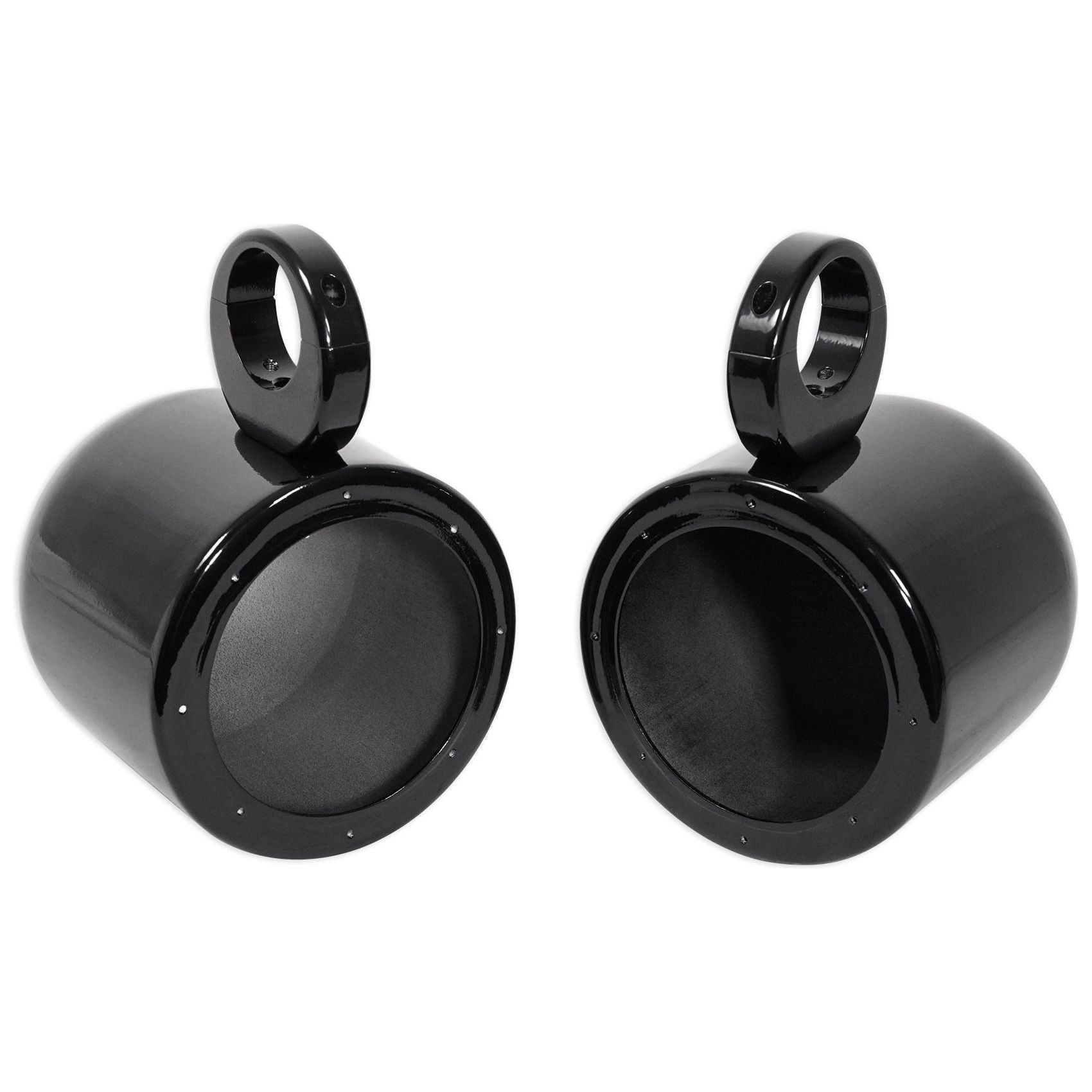 (2) KICKER 45KM654L 6.5" 390w LED Tower Speakers+2-Ch Amplifier For RZR/ATV/UTV