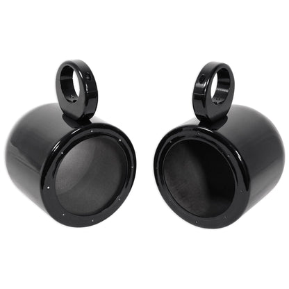 (2) KICKER 45KM654L 6.5" 390w LED Tower Speakers+2-Ch Amplifier For RZR/ATV/UTV