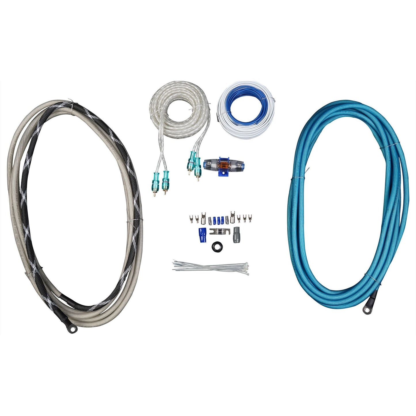 (2) KICKER 45KM84L 8" 600 Watt Marine LED Wakeboard Speakers+Amplifier+Amp Kit