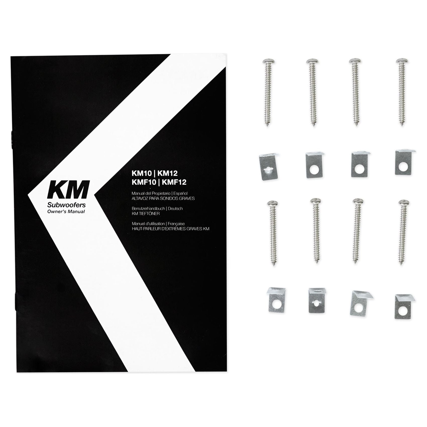 (2) KICKER 45KMF104 10" 350w Free-Air Marine Boat Subwoofers+Amplifier+Amp Kit