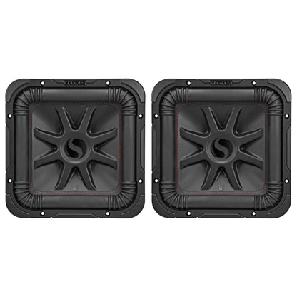 (2) KICKER 45L7R104 10" 2000 Watt L7R Car Subwoofers, Solo-Baric Subs L7R104 DVC