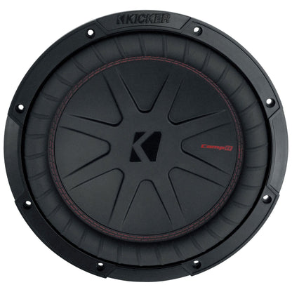 (2) Kicker 48CWR104 COMPR10 10" 1600 Watt Subwoofers+Mono Amplifier+Amp Kit