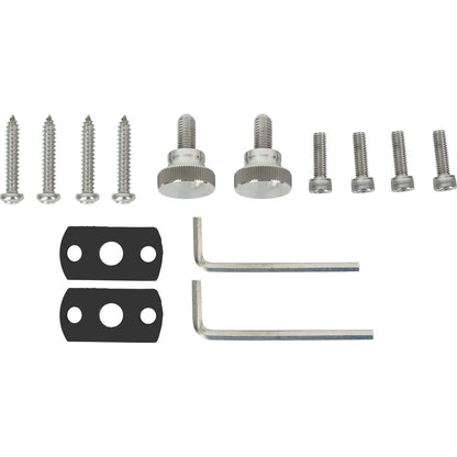 MAC525S 5.25" Chrome Wakeboard Pods 2-Pack + 360° Swivel Clamps Bundle