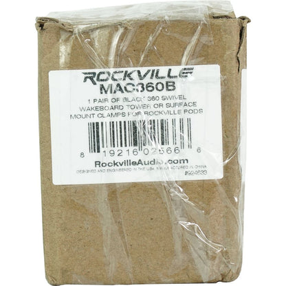 MAC65B Black 6.5" Tower Speaker Pods 2-Pack + 6.5" LED Marine Speakers Bundle