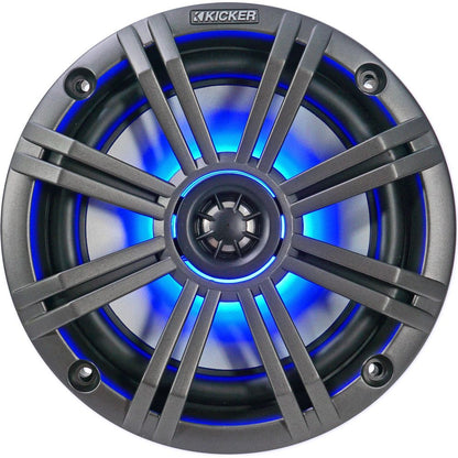 MAC65B Black 6.5" Tower Speaker Pods 2-Pack + 6.5" LED Marine Speakers Bundle