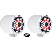 MAC65W White 6.5" Tower Speaker Pods 2-Pack + MAC360W Swivel Clamps Bundle