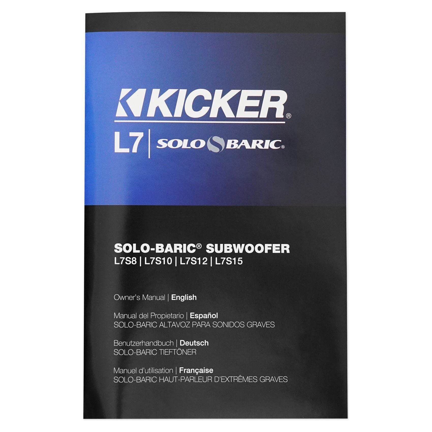 (2) Kicker L7S102 L7 10" 2400 Watt Solobaric Car Subwoofers + Sub Box 44L7S10-2