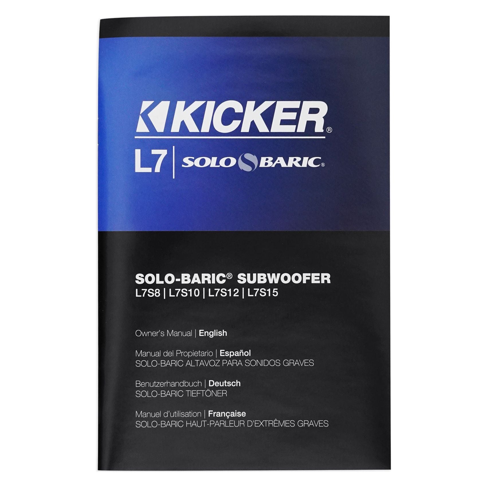 (2) Kicker L7S104 10" 2400 Watt solobaric L7S Car Subwoofers + Sub Box 44L7S10-4