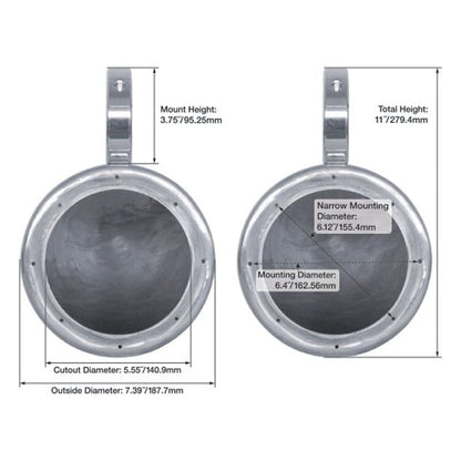 (2) MB QUART NF1-116 6.5" 80 Watt Marine Wakeboard Tower Speakers For Boat