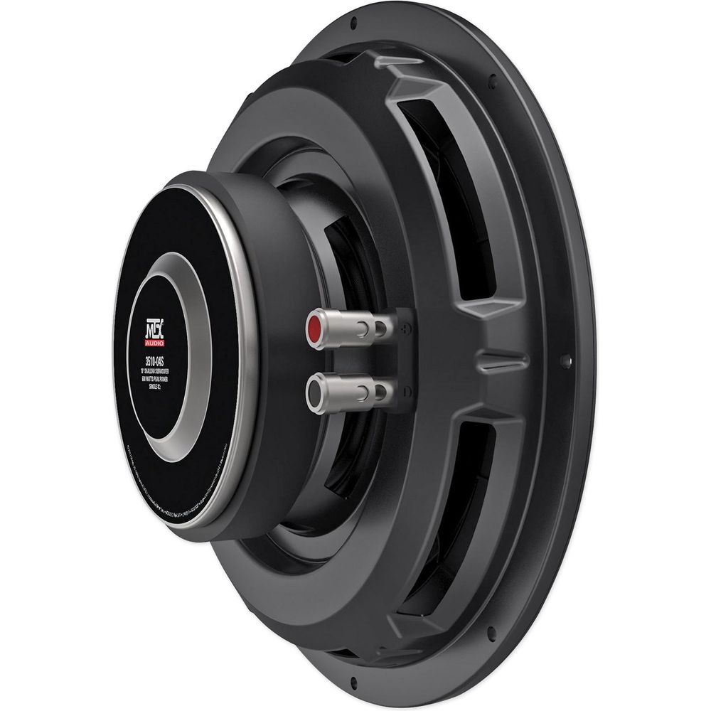 (2) MTX 3510-04S 10" 1200 Watt Shallow Slim Subwoofers Subs+Amplifier+Amp Kit