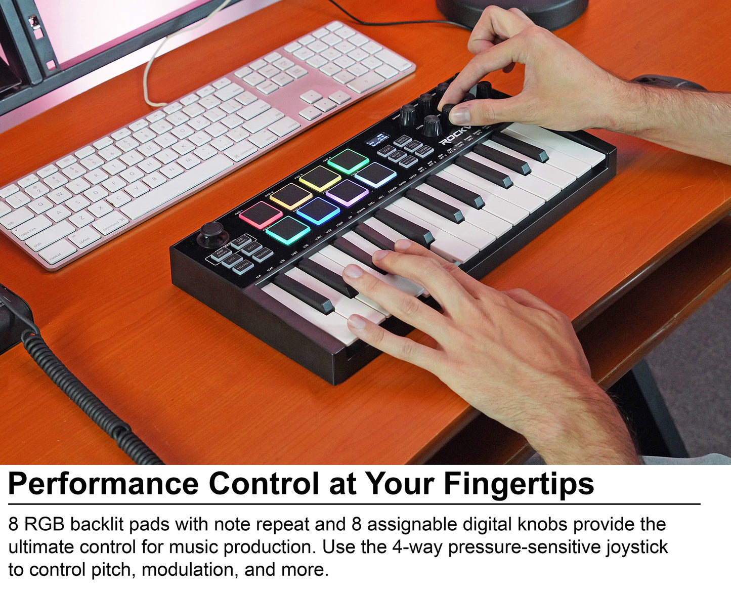 M25 Black Wireless MIDI Keyboard 25-Key + PRO‑M50 Headphones Bundle