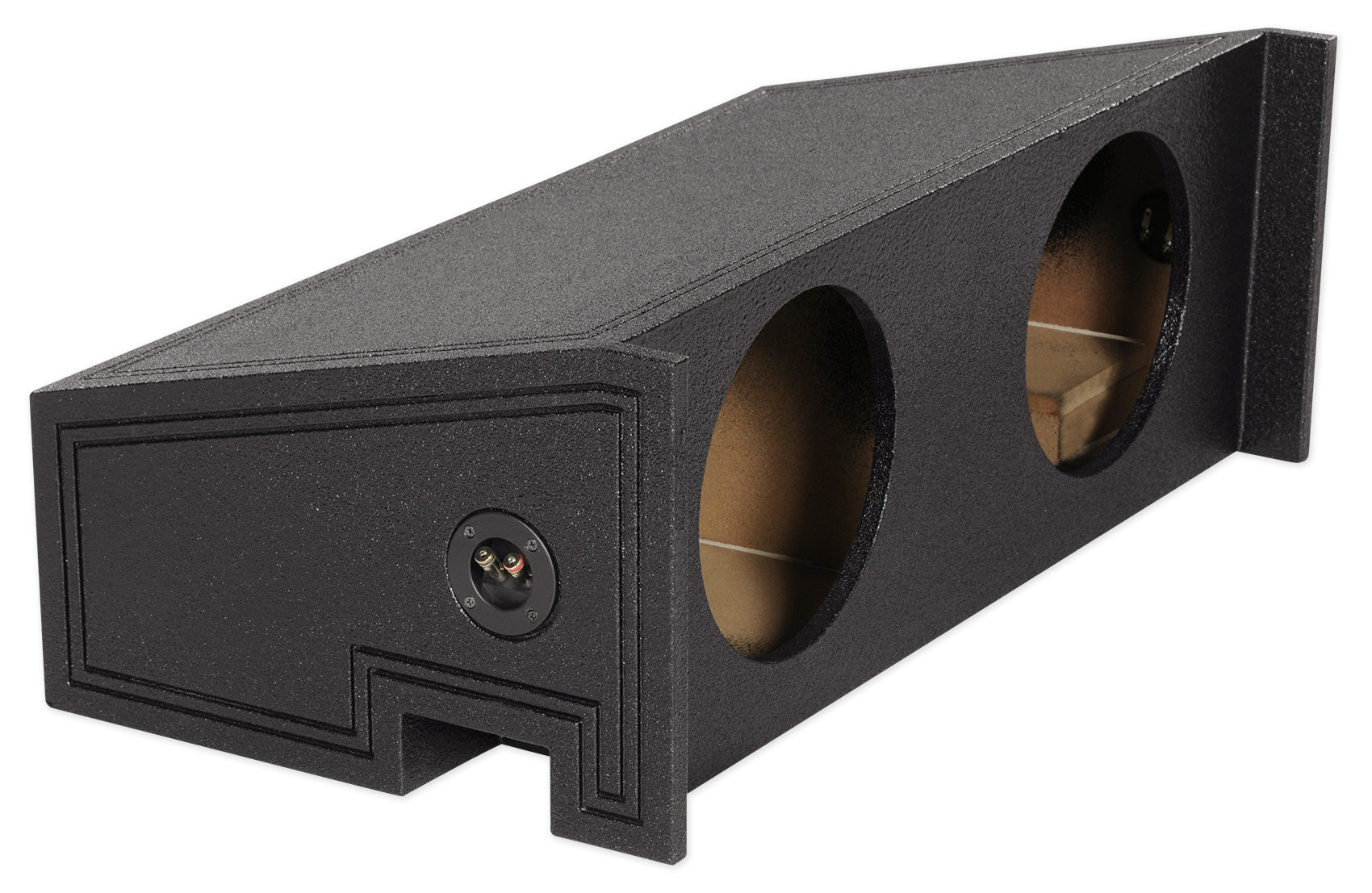 Dual 10" Sealed Subwoofer Sub Box Bed Lined Enclosure For Jeep Wrangler 1997-02