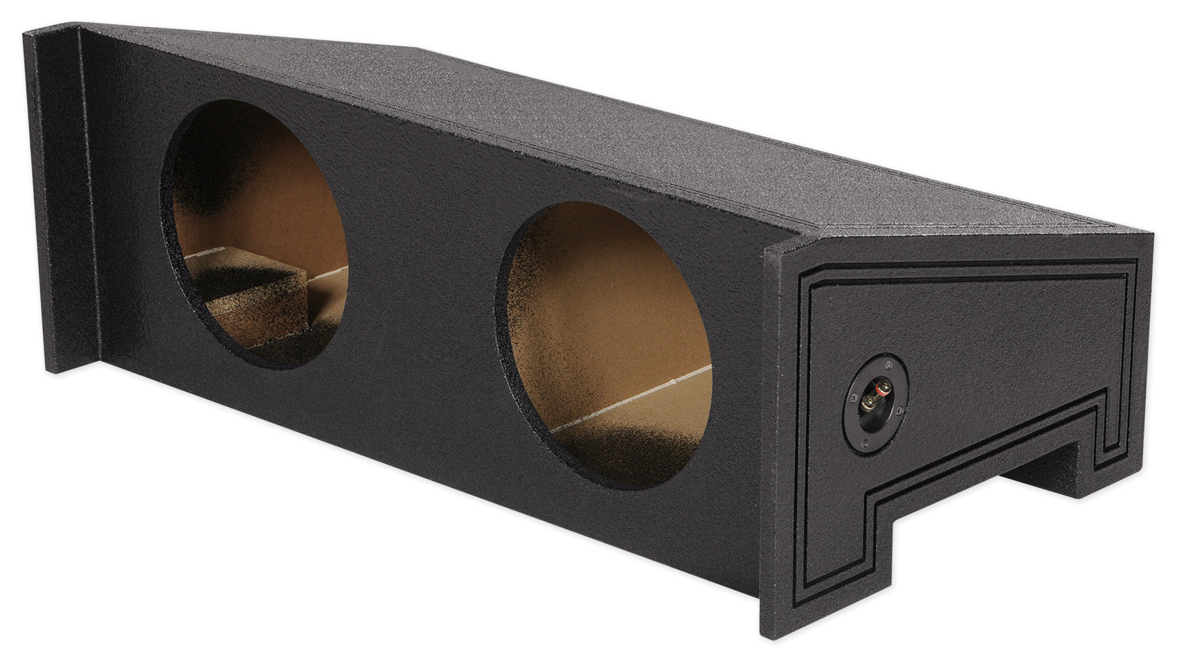 Dual 10" Sealed Subwoofer Sub Box Bed Lined Enclosure For Jeep Wrangler 1997-02