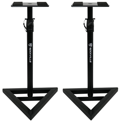 DPM8B Black 2-Pack + RVSM1 Stands Bundle