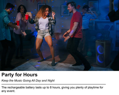 ROCK PARTY 9 Party Speaker Karaoke Bundle