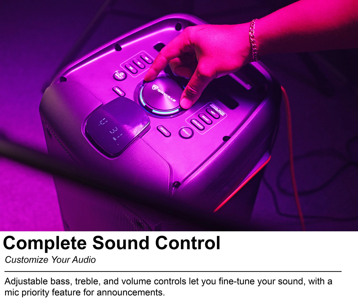 ROCK PARTY 9 Party Speaker Karaoke Bundle