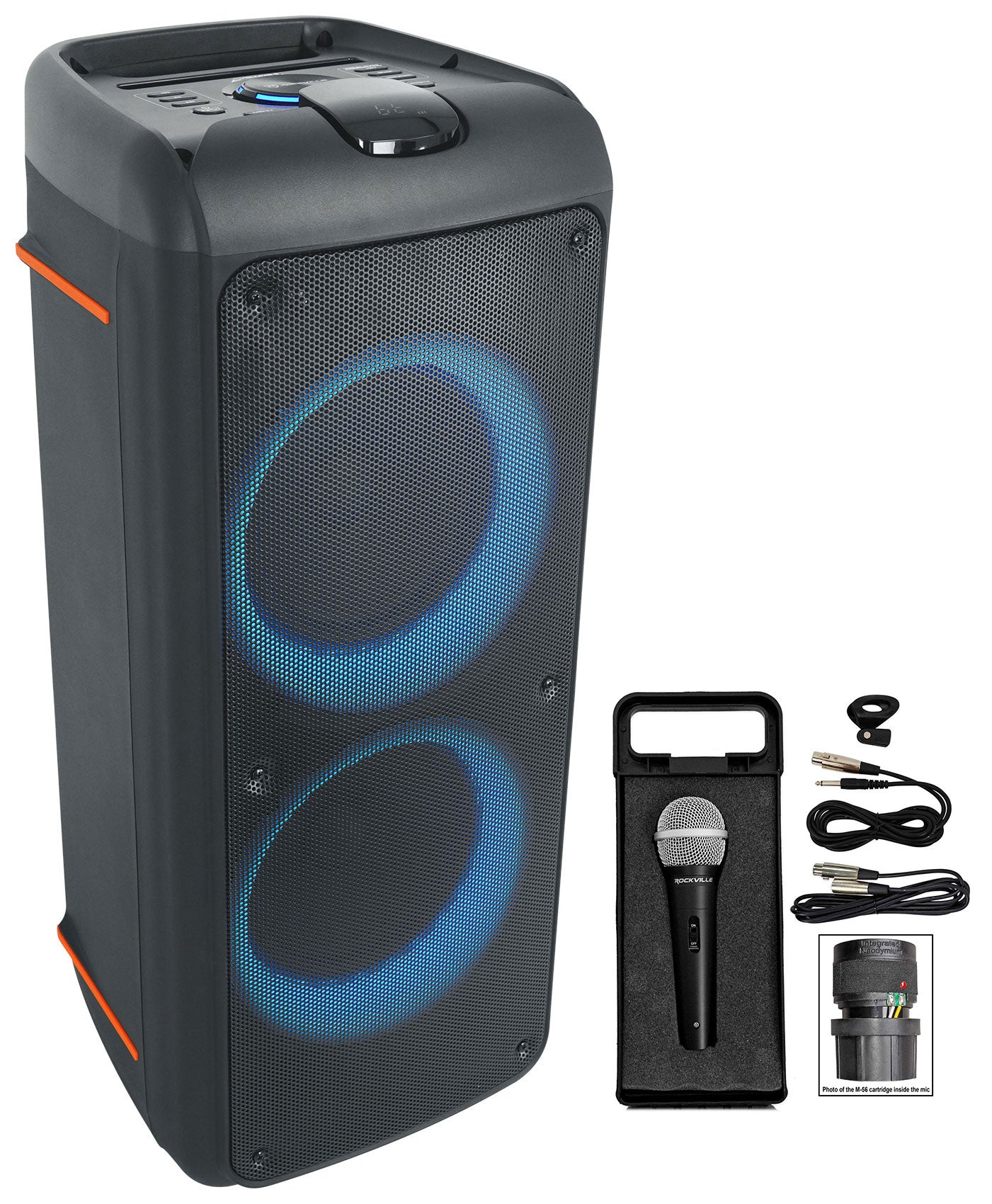 ROCK PARTY 9 Party Speaker Karaoke Bundle