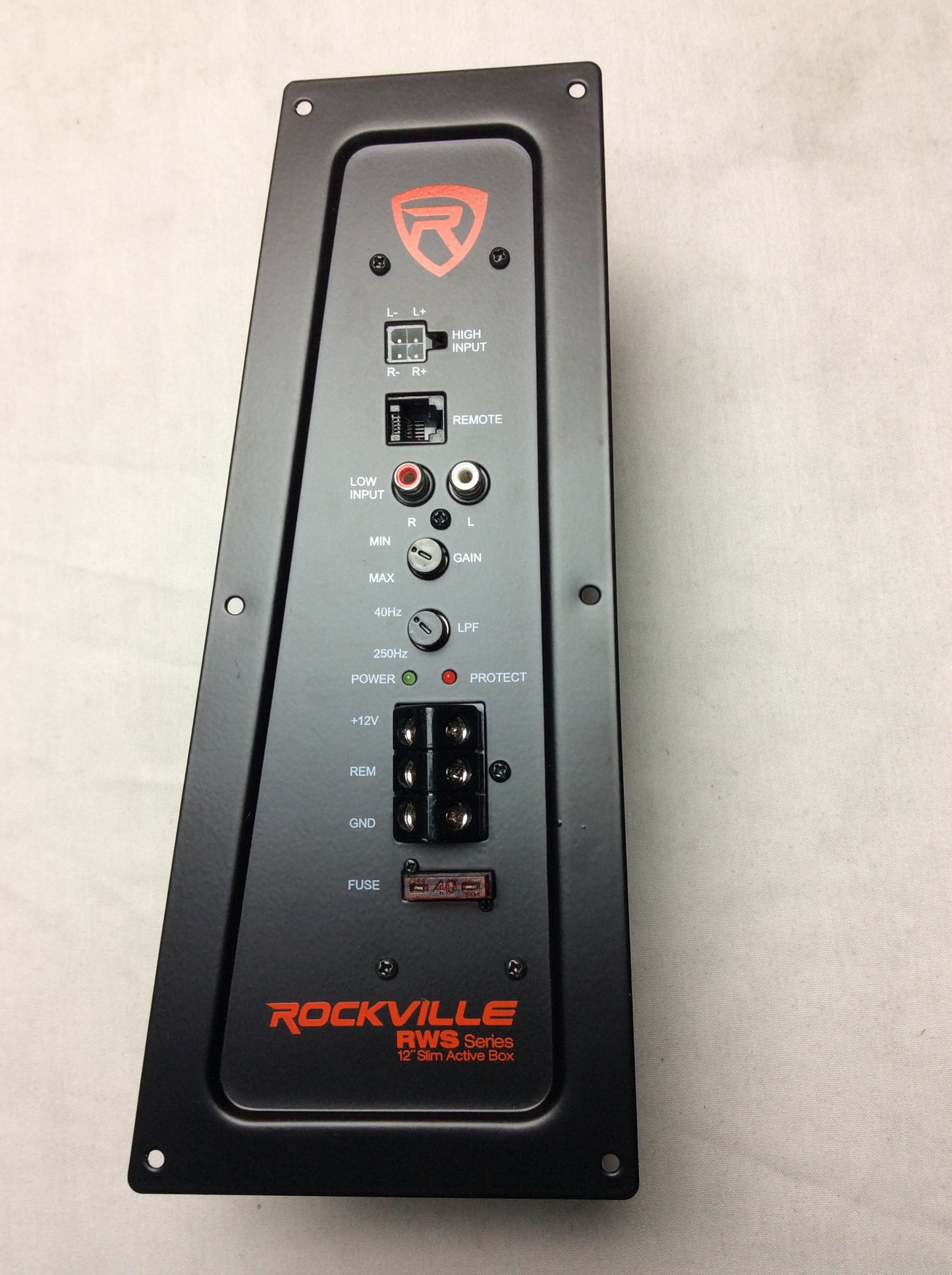 Amp Plate For RWS10CA with entire board and heatsink attached