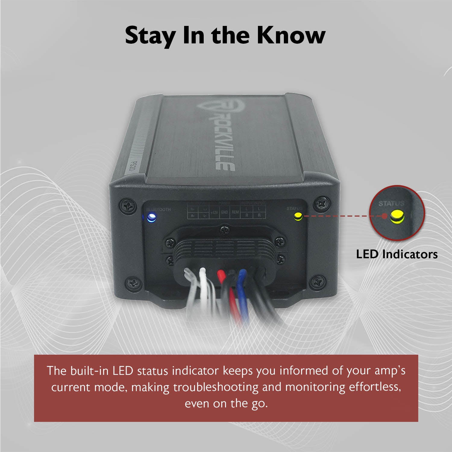 PS20 Micro Amplifier + RWK8ATV 8GA Amp Kit Bundle