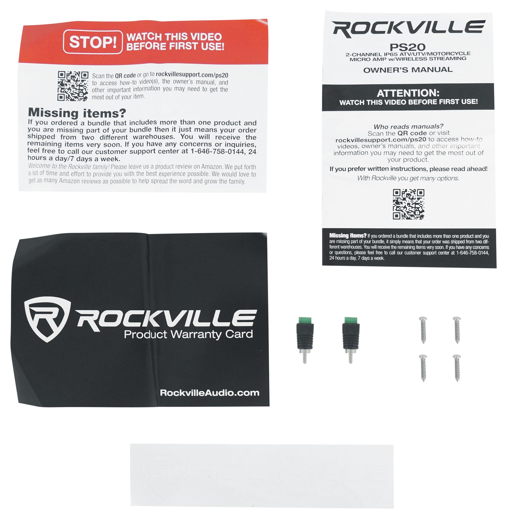 PS20 Micro Amplifier + RWK8ATV 8GA Amp Kit Bundle