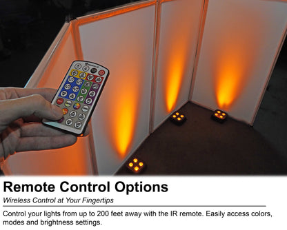 MINI IR4 Black 4-Pack + ROCKFORCE W2 DMX Controller Bundle