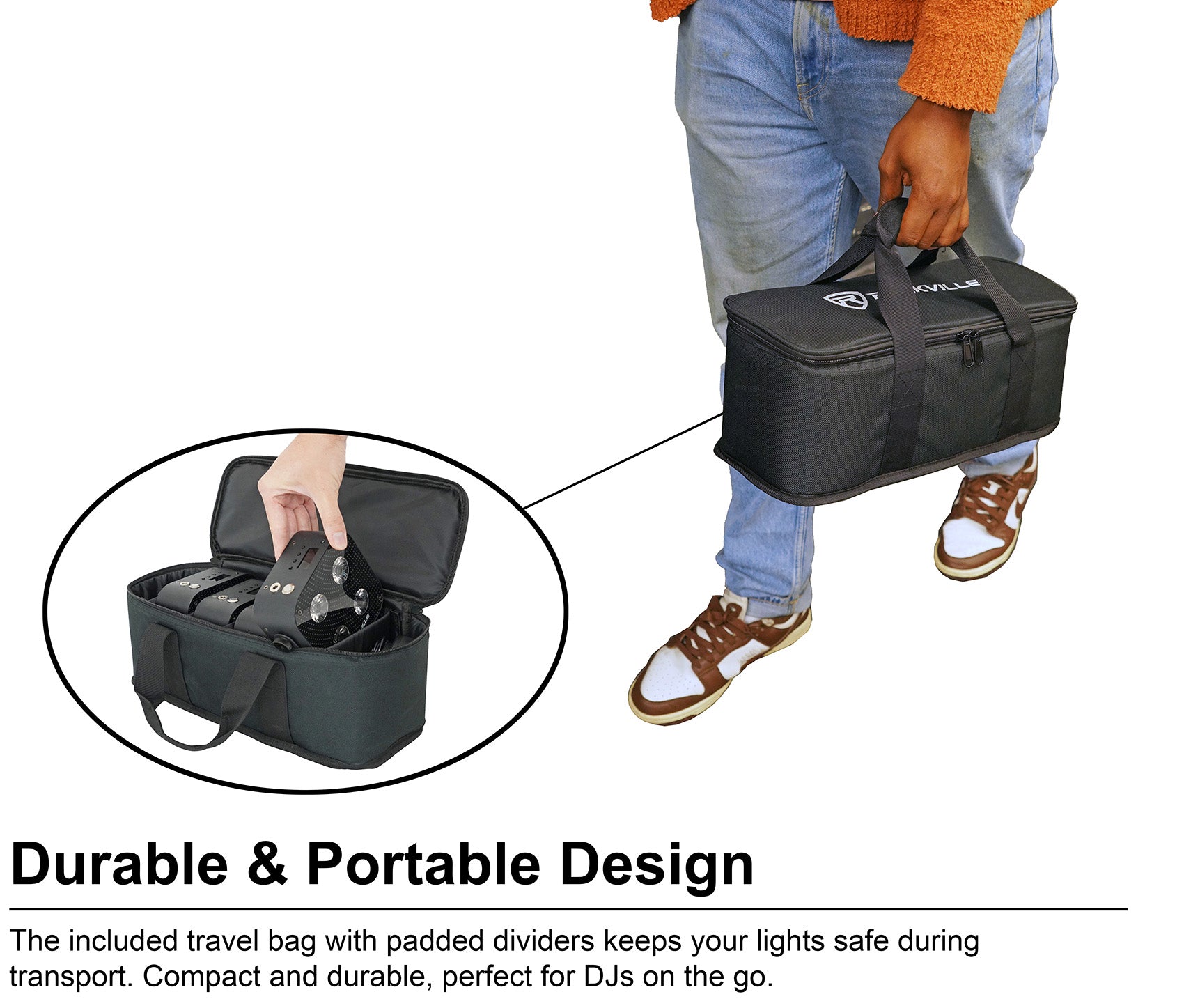 MINI IR4 Black 4-Pack + ROCKFORCE W2 DMX Controller Bundle