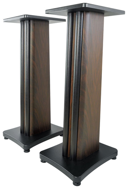 RockShelf 68D Dark Wood 2-Pack + SS28D Stands + FLX Dark Wood Bundle