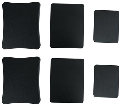 RockShelf 68D Dark Wood 2-Pack + SS28D Stands + FLX Dark Wood Bundle