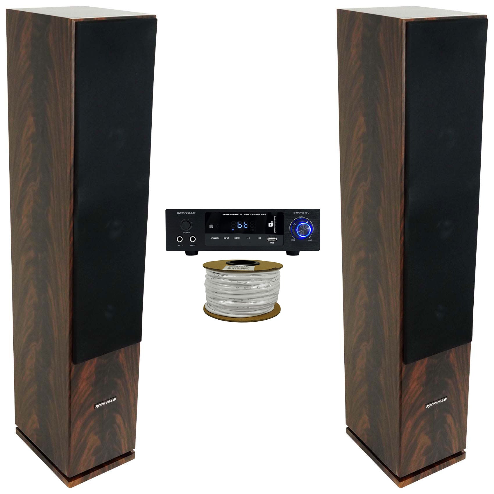 RockTower 64D Dark Wood 2-Pack + BLUAMP 150 Bundle