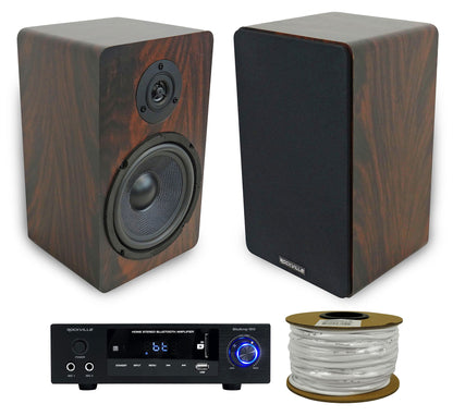 BLUAMP 150 + RockShelf 64D Dark Wood 4-Ohm Bundle
