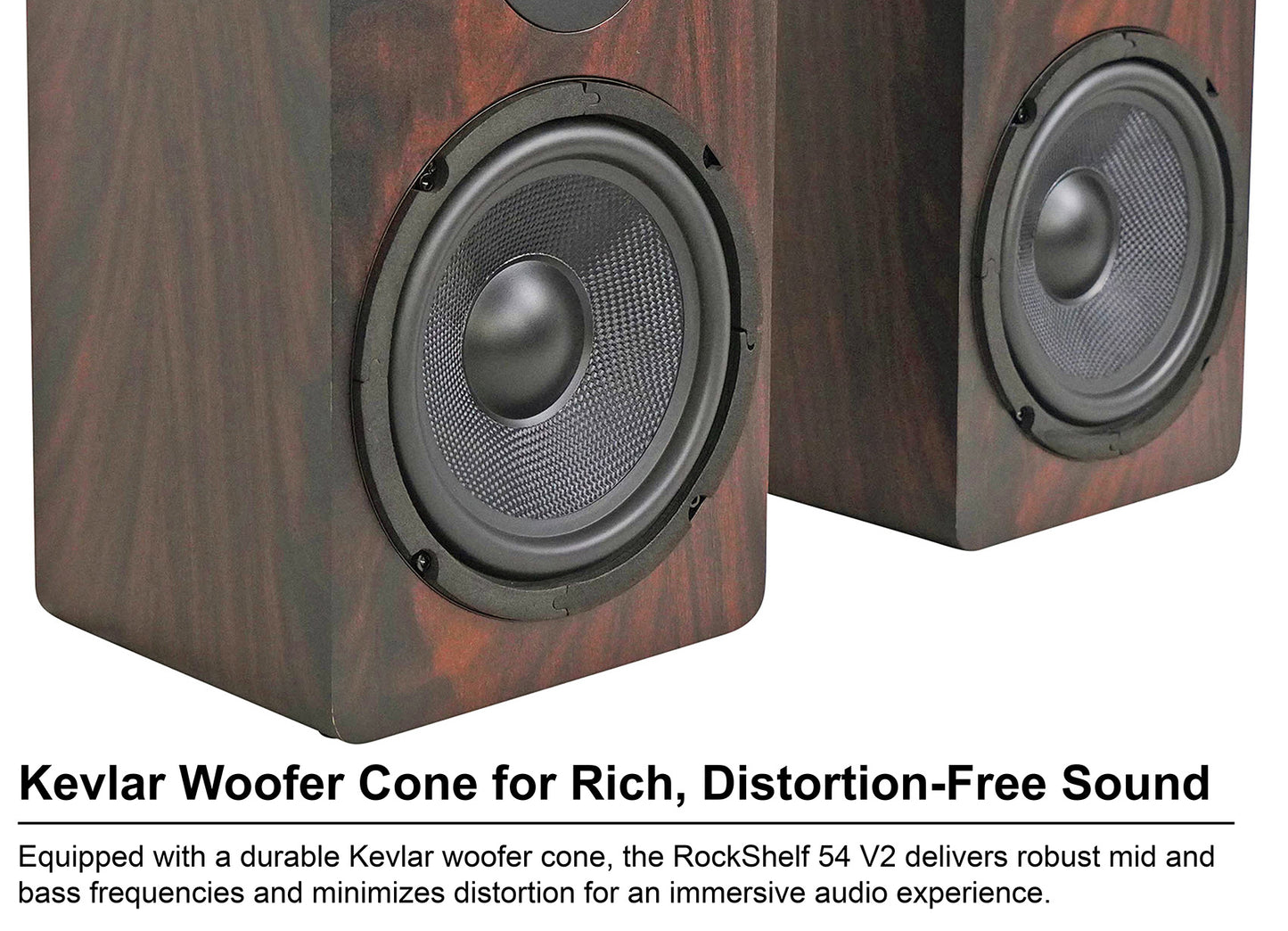 BLUAMP 150 + RockShelf 54D Dark Wood 4-Ohm Bundle