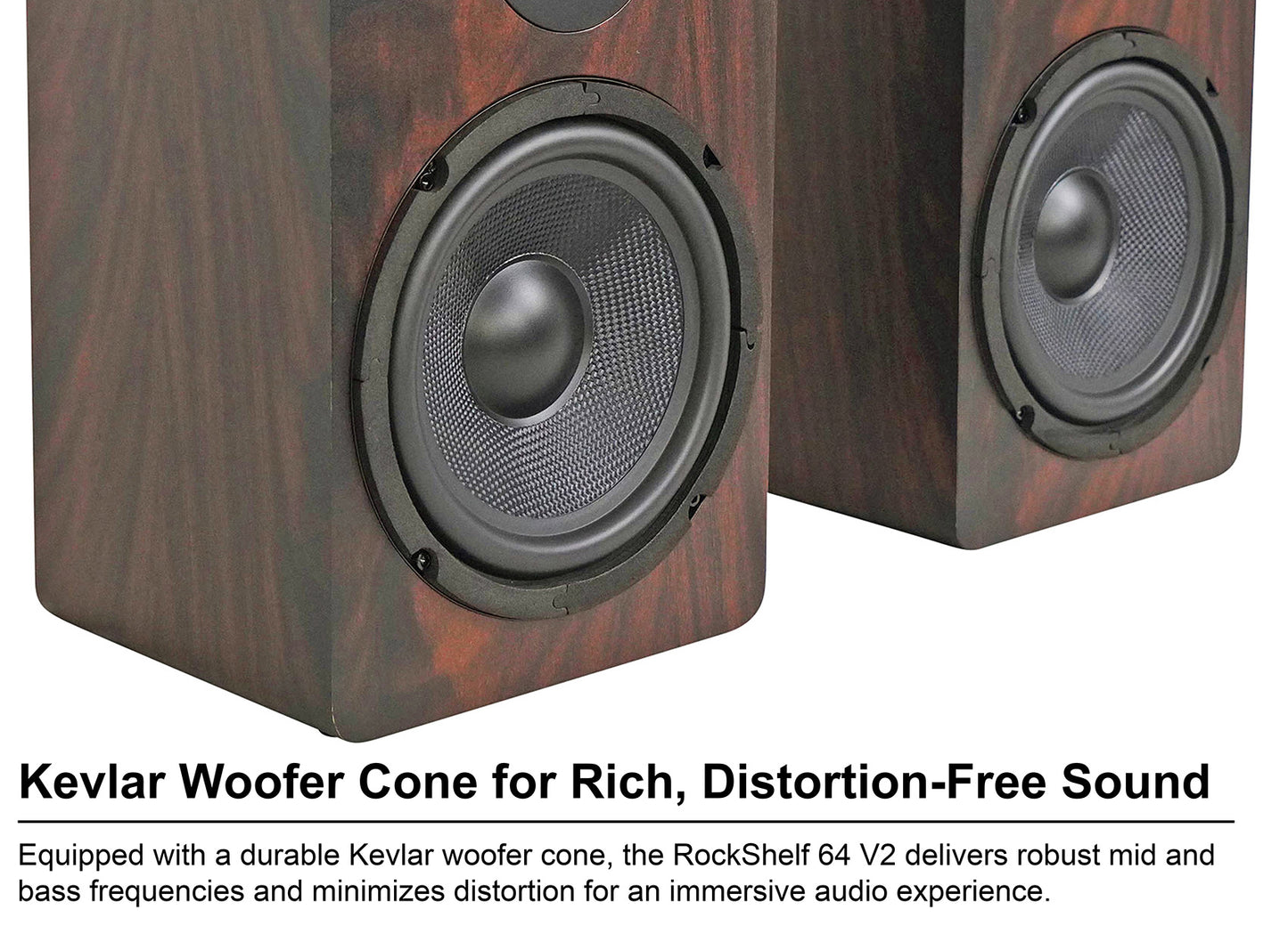 BLUAMP 150 + RockShelf 64D Dark Wood 4-Ohm Bundle