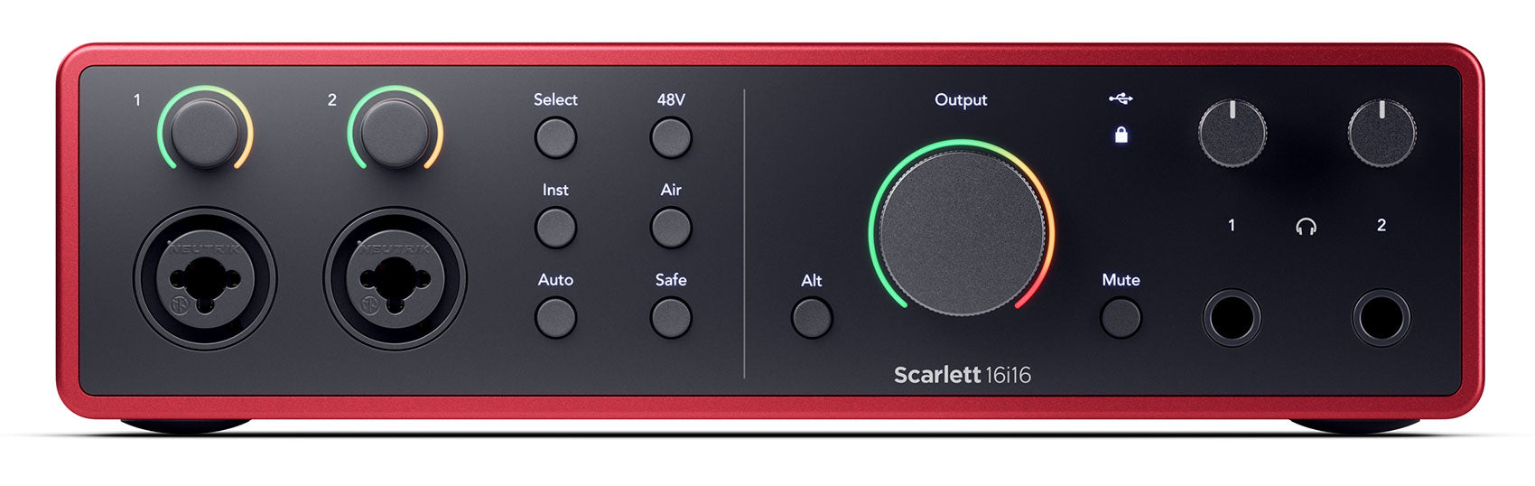 Focusrite SCARLETT 16I16 4G 4th Gen Audio Recording Interface+2) Headphones+Mics