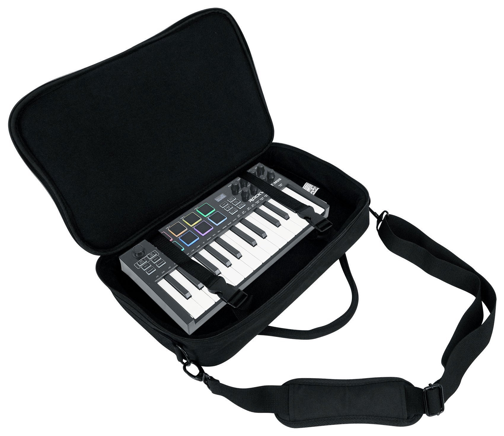 M25 Black Wireless MIDI Keyboard 25-Key + MCB16 Controller Bag Bundle