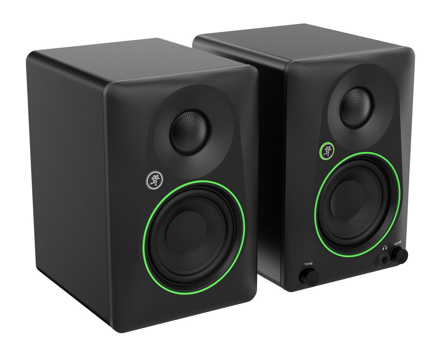 Pair Mackie CR3.5BT 3.5" Powered Studio Monitors w/ Tone Control+Headphones