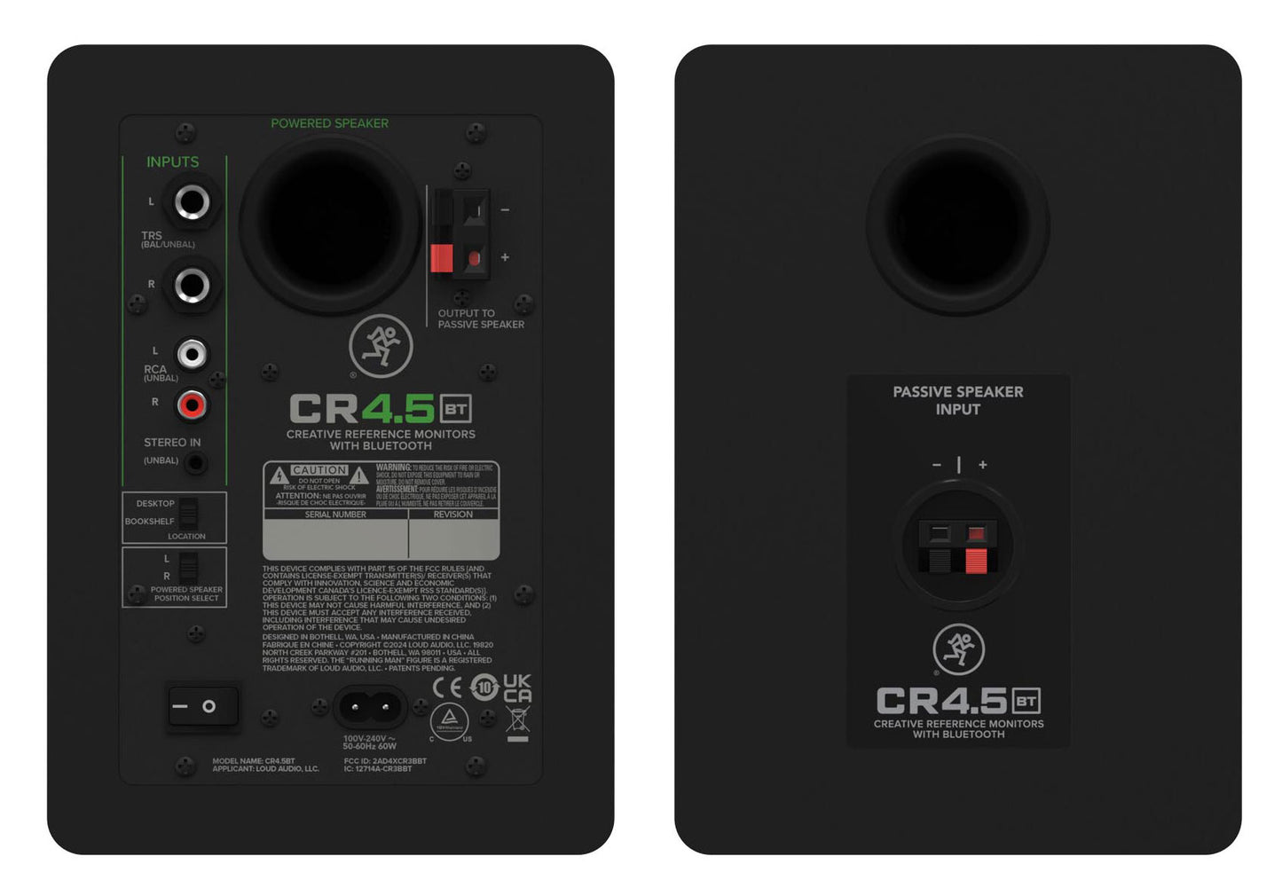 Mackie CR4.5BT Studio Monitors Recording Kit+Interface+Controller+Mic+Headphones