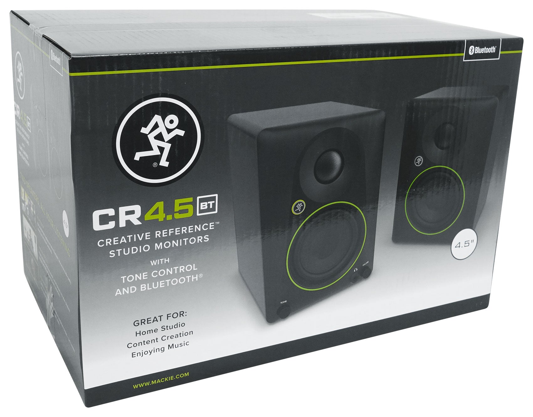 Mackie CR4.5BT Studio Monitors Recording Kit+Interface+Controller+Mic+Headphones