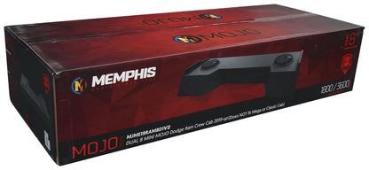 Memphis MJME19RAM8D1 V2 8" Subs+Enclosure Fits 19 & Up RAM Crew Cab+Home Speaker
