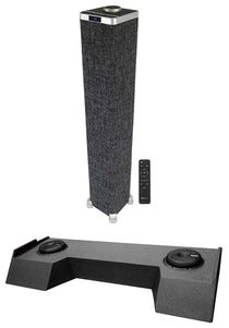 Memphis MJME19RAM8D1 V2 8" Subs+Enclosure Fits 19 & Up RAM Crew Cab+Home Speaker