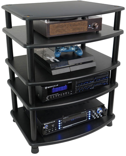 FLX Black 4-Shelf + FLX Black Add-On Shelf Bundle