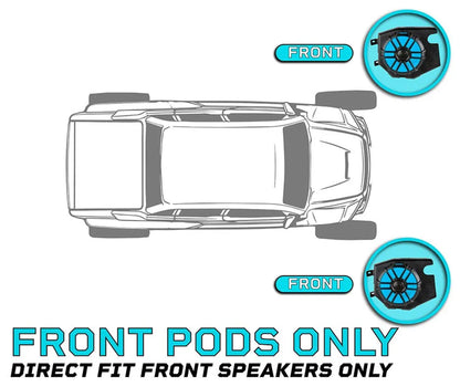 Memphis TLN65FE Speakers in Pod Enclosures+Tower Speakers Fits Honda Talon 2019+
