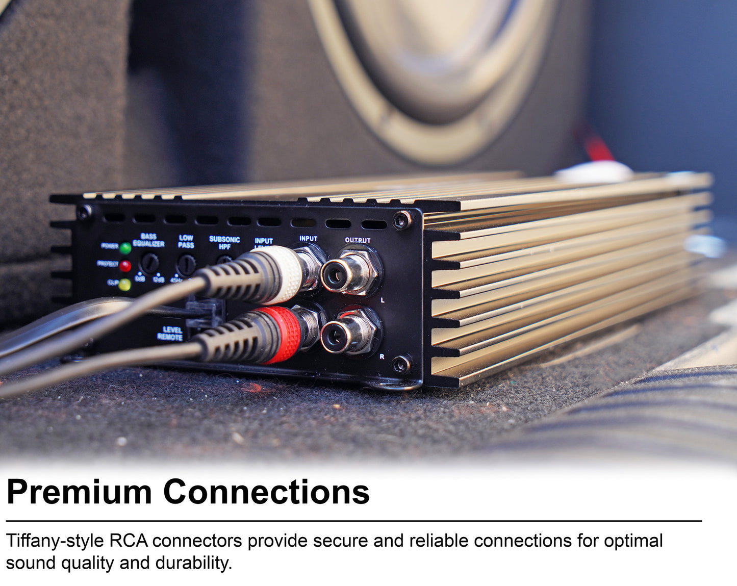 RD1000.1 Mono Amplifier + 4 Gauge Amp Wiring Kit Bundle