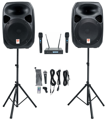 RPG122K PA System + Dual UHF Wireless Mics Bundle