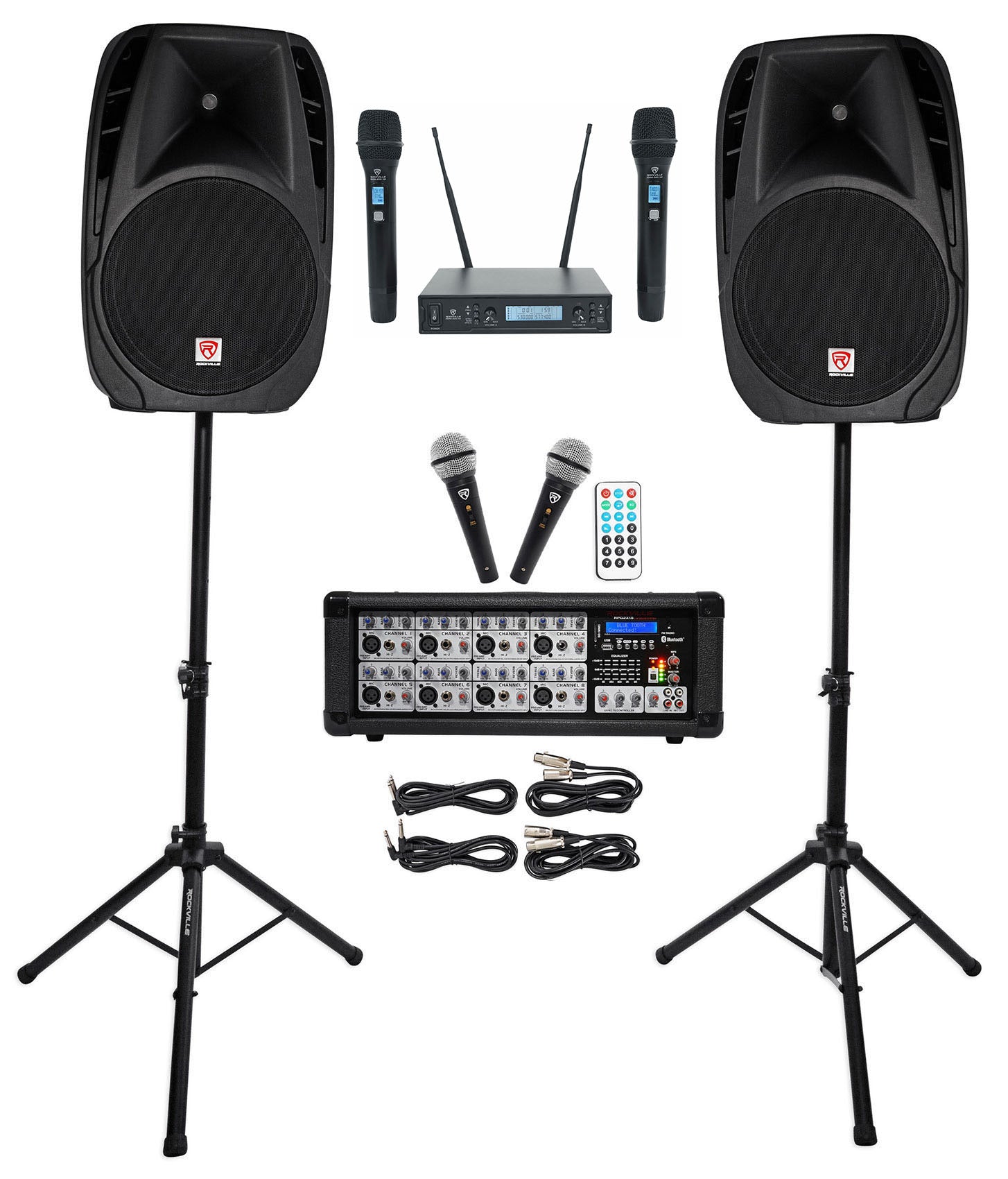 RPG2X15 + Dual UHF Wireless Microphones Bundle