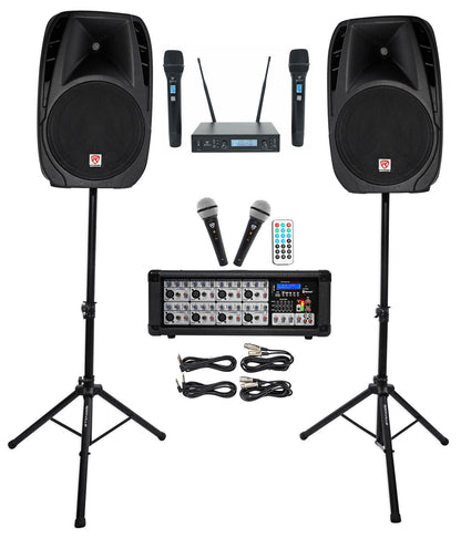 RPG2X15 + Dual UHF Wireless Microphones Bundle