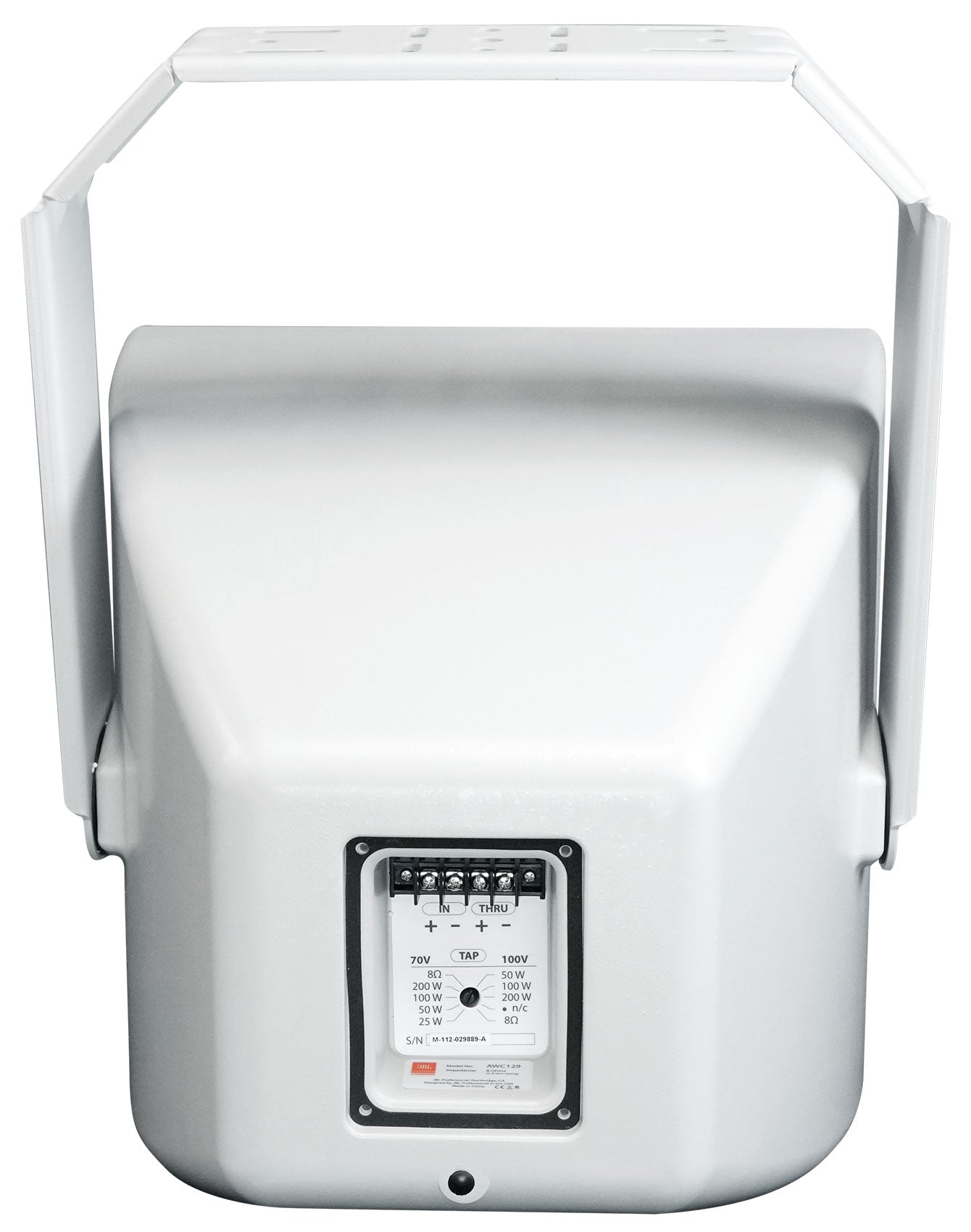 (4) JBL AWC129 12" 200w Indoor/Outdoor 70V Surface Mount Commercial Speakers+Amp