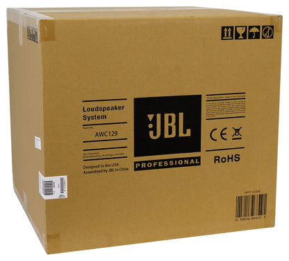 (4) JBL AWC129 12" 200w Indoor/Outdoor 70V Surface Mount Commercial Speakers+Amp