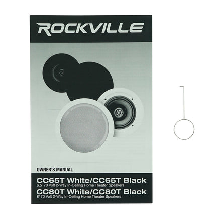 CC65T Black 50-Pack + RCS1000-6 Amplifier Bundle