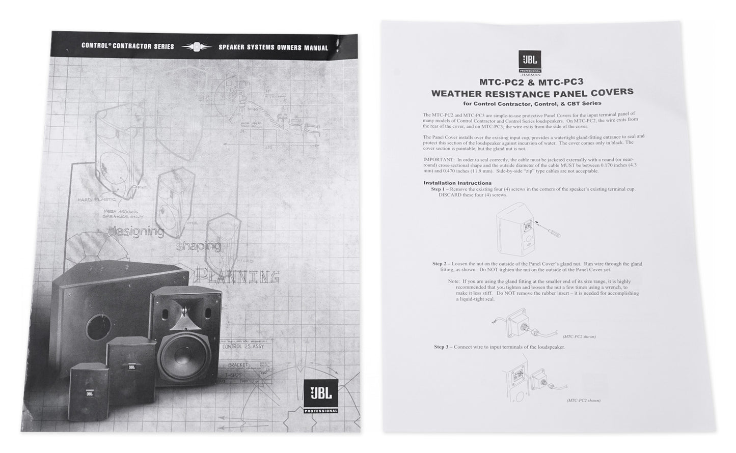 (8) JBL Control 29AV 8" Indoor/Outdoor Commercial 70v Speakers+Amplifier