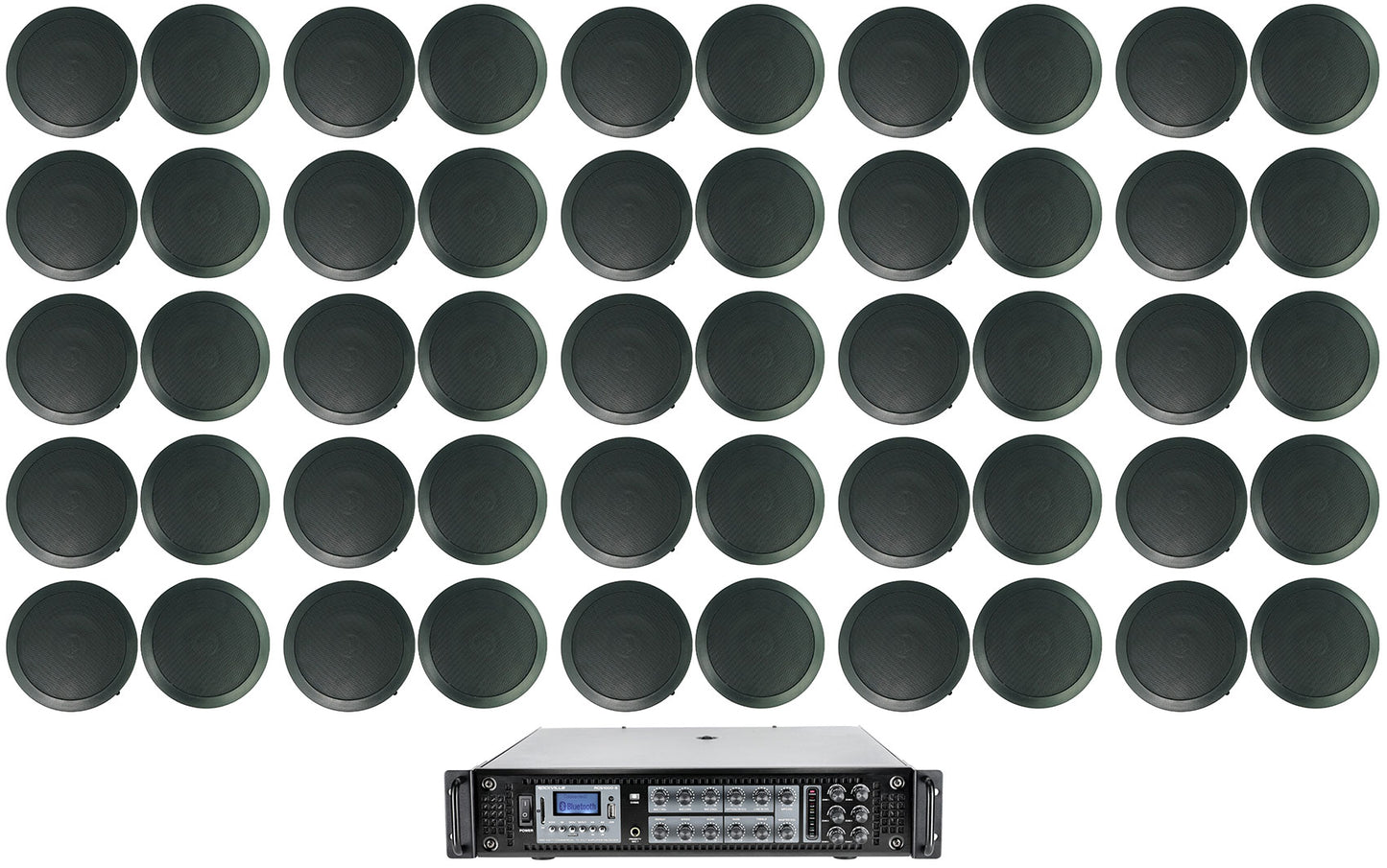 CC65T Black 50-Pack + RCS1000-6 Amplifier Bundle